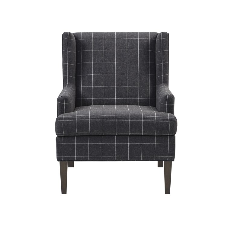 Windowpane discount plaid chair